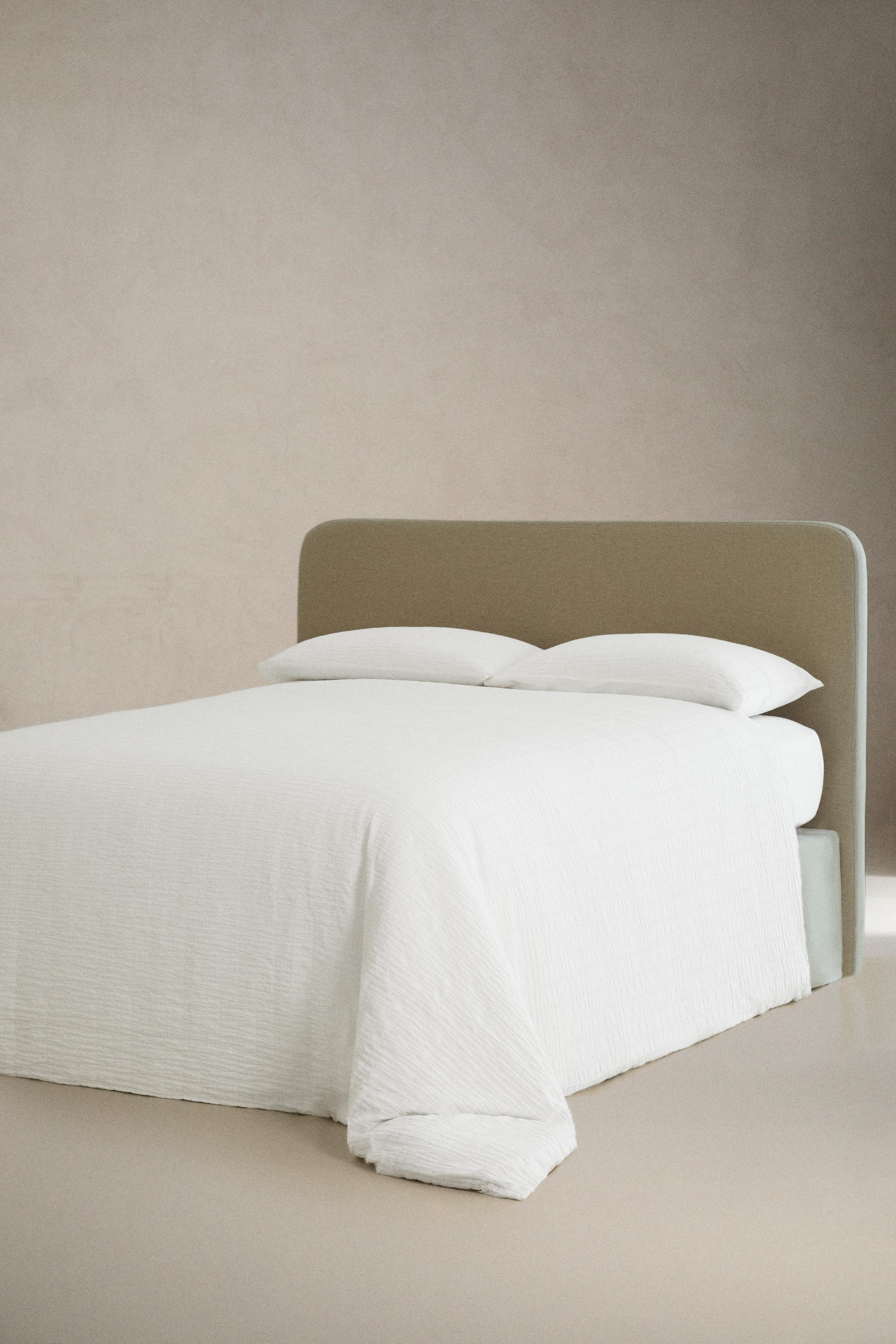 TEXTURED COTTON DUVET COVER